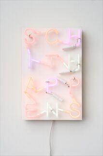 Wall object "SCHITHAPPENS" (2023) by Albert Hien