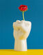 Porcelain vase "FCK", white version by Werkwaardig