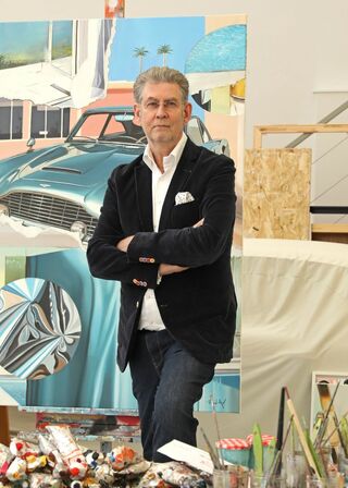 Der Künstler Heiner Meyer bei ARTES