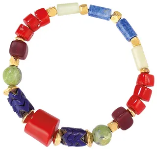 Bracelet "Passion" avec corail de culture central de Petra Waszak