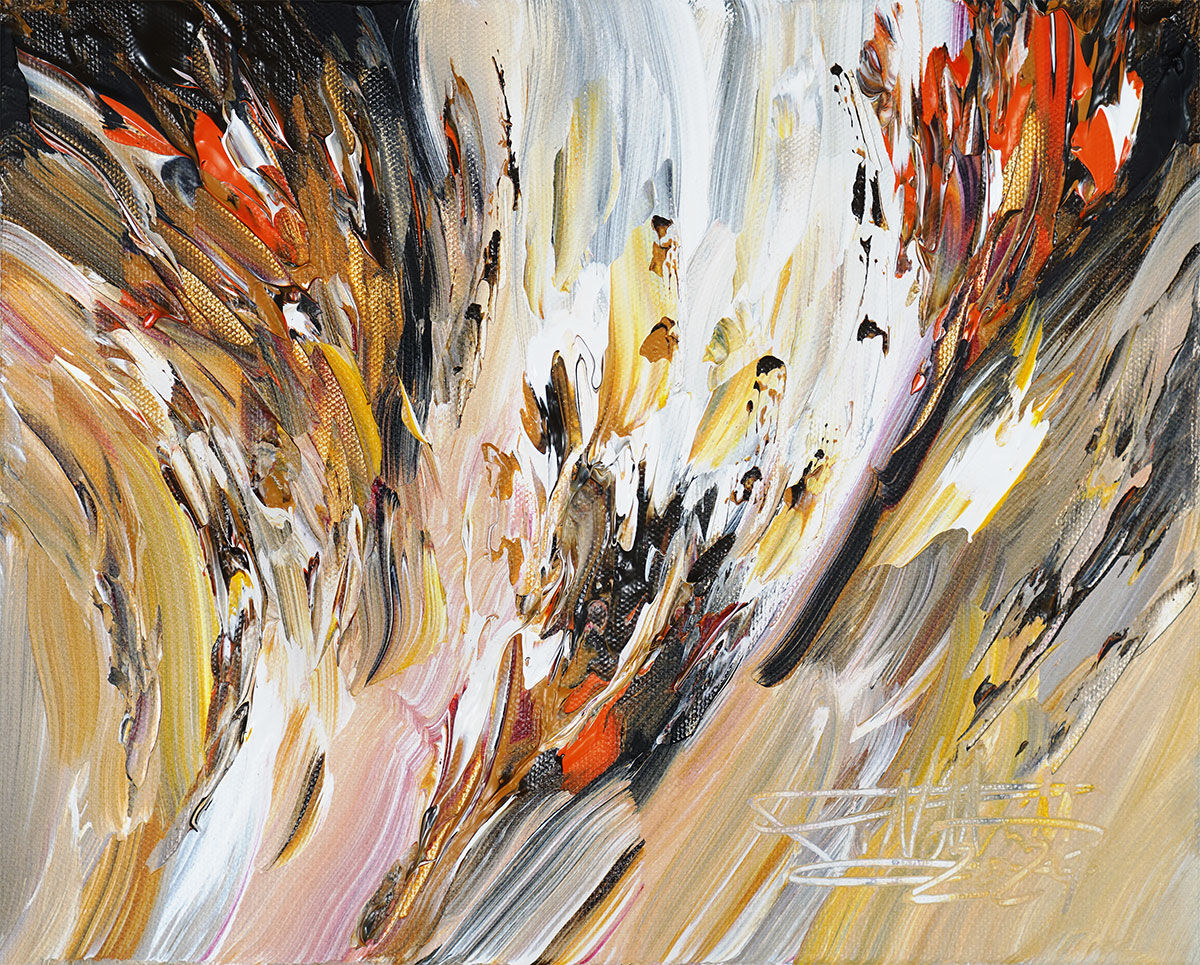 Bild "Nature Energy I" (2024) (Original / Unikat), auf Keilrahmen von Peter Nottrott