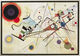 Billede "Komposition VIII" (1923), indrammet af Wassily Kandinsky