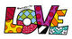 Panel artystyczny / obiekt ścienny "Miłość" autorstwa Romero Britto