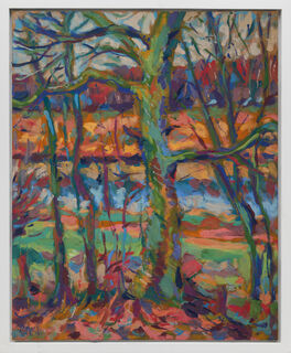 Obraz "Břeh kanálu" (1984) (Unikátní dílo)