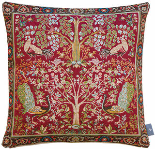 Cushion cover "Tree of Life Red" - after William Morris