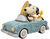 Dekorativ figur "Snoopy and Woodstock Go Surfing" , støbt