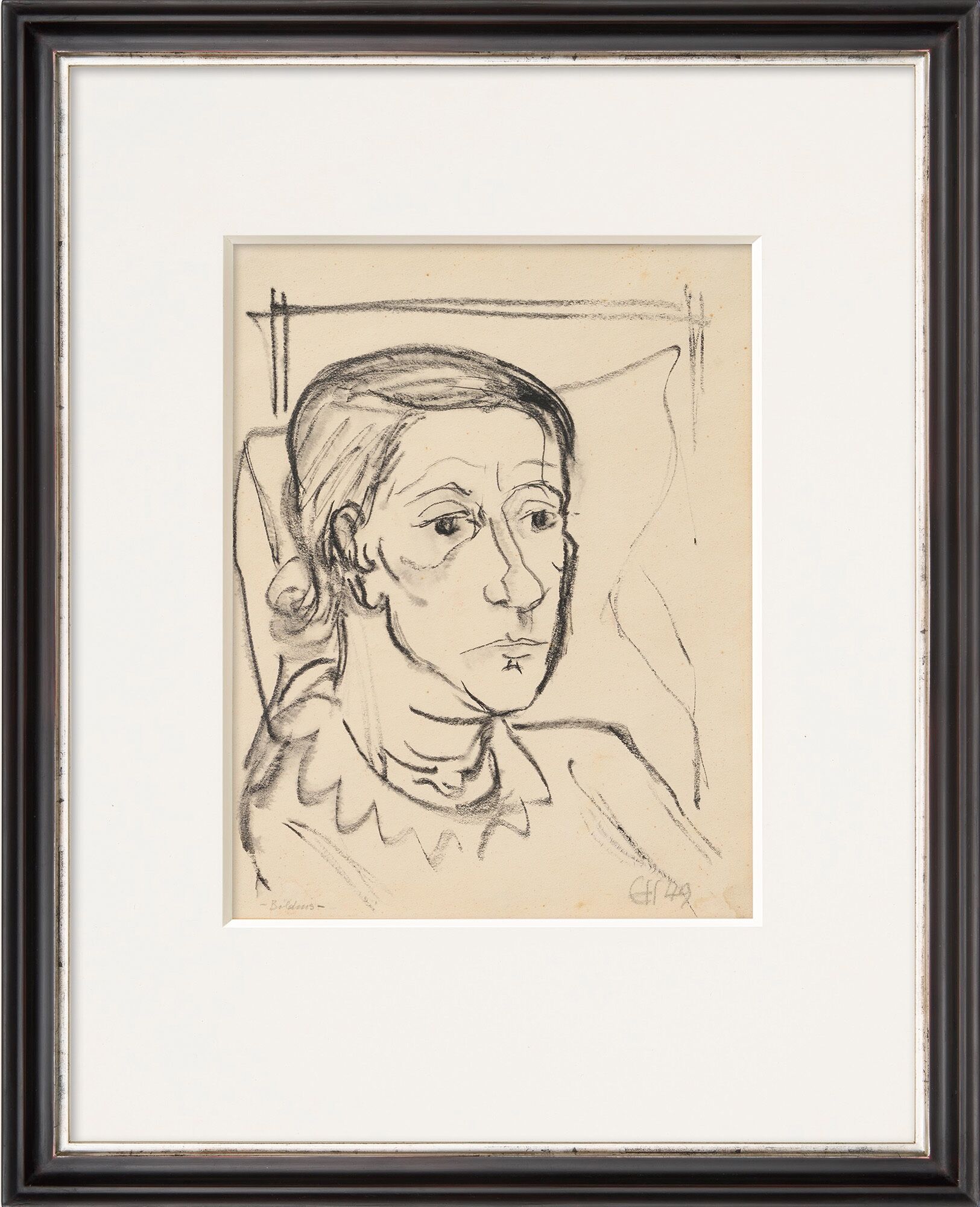 Obraz „Portret” (1949) (egzemplarz unikatowy) autorstwa Erich Heckel