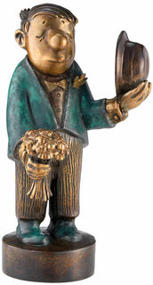 Skulptur "Der Blumenkavalier - Jubiläums-Edition", Bronze von Loriot