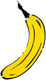 Wall object "Cut Out Banana" by Thomas Baumgärtel