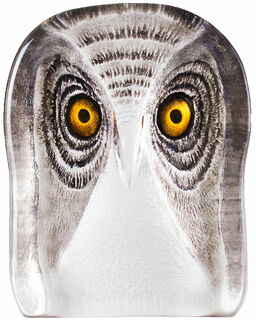 Glass object "Owl", medium version by Mats Jonasson