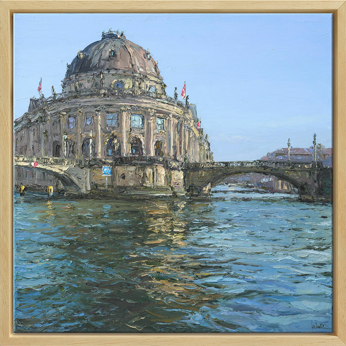 Billede "Bode-Museum i Berlin" (2023) (Original / unika), indrammet von Peter Witt