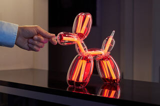 Kabellose LED-Dekolampe "Balloon Dog Chromatic Rot", dimmbar - nach Jeff Koons von Lexon