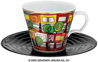 Universal Mug after 717 "A house for trees and for men" by Friedensreich Hundertwasser