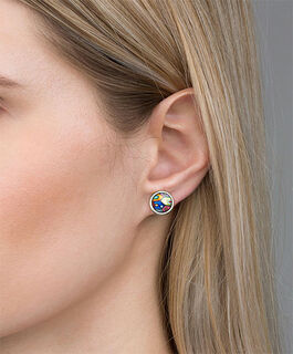 Stud earrings "Cabochon - Hommage à Hundertwasser - Street Rivers" by FreyWille