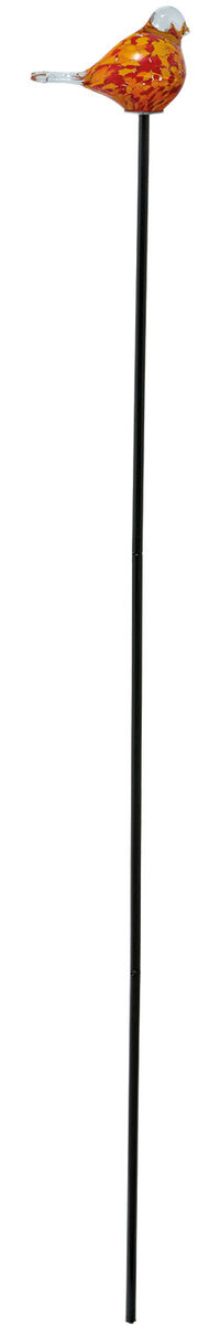 Garden stake "Glass Bird Orange"