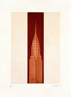 Bild "New York - Crysler Building", ungerahmt