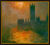 Bild "Das Parlament, Sonnenuntergang" (1904), gerahmt