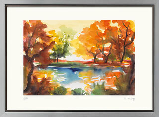 Picture "Autumn Sun", framed