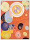 Picture "The Ten Greatest, No. 3, The Age of Youth" (Hilma af Klint, 1907), white framed version