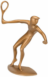 Skulptur "Tennisspieler", Bronze