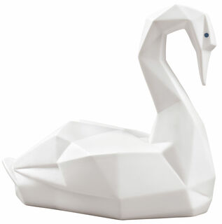 Porcelain figurine "Swan", white version