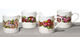 4 Becher "Sylter Rosen" im Set, Porzellan von Ben Kamili