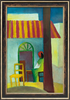 Picture "Turkish Café I" (1914), framed by August Macke