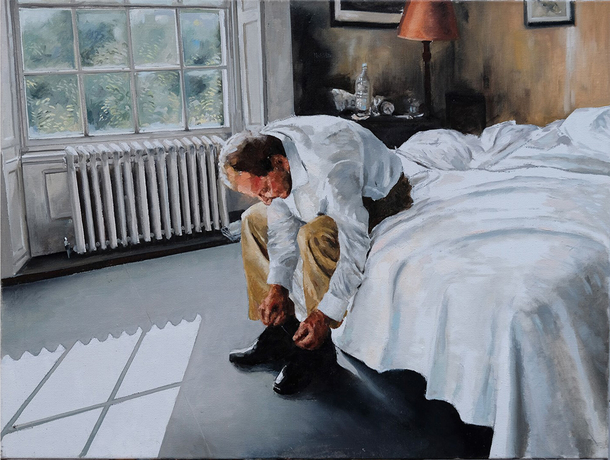 Quadro "Lucian Freud" (2021) (Pezzo unico) di Lutz Friedel