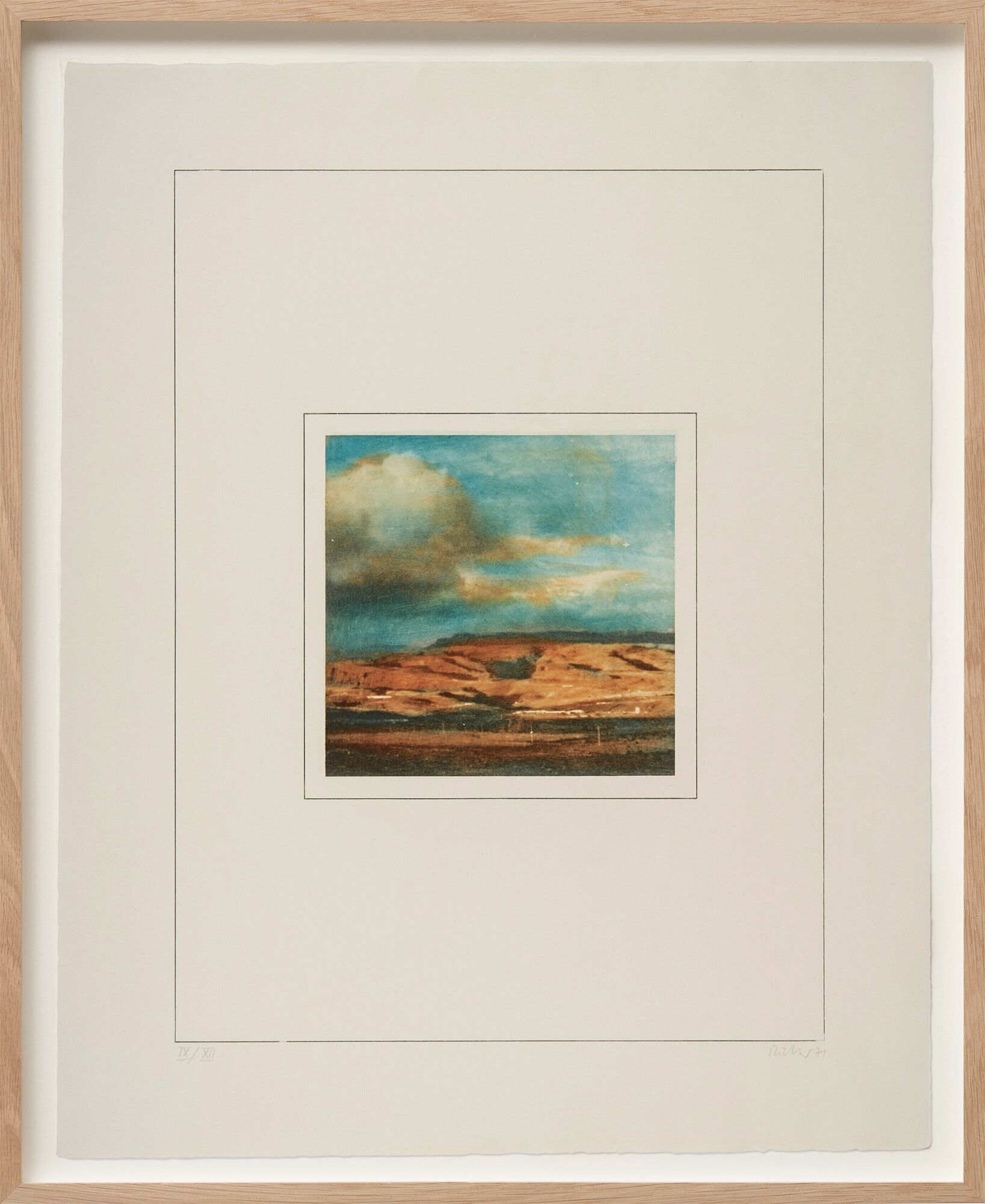 Bild "Landskap II" (1971) av Gerhard Richter