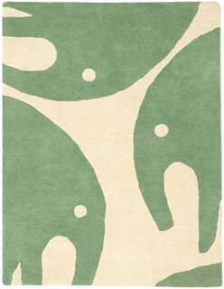 Carpet "Elephant Green" (120 x 170 cm) by Bleuu-Studio