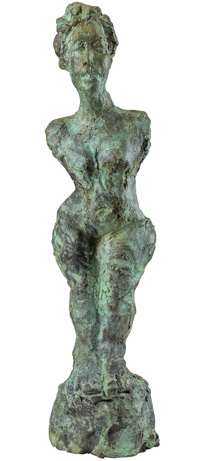 Sculptuur "Kleine naakte figuur", brons von Karl Manfred Rennertz