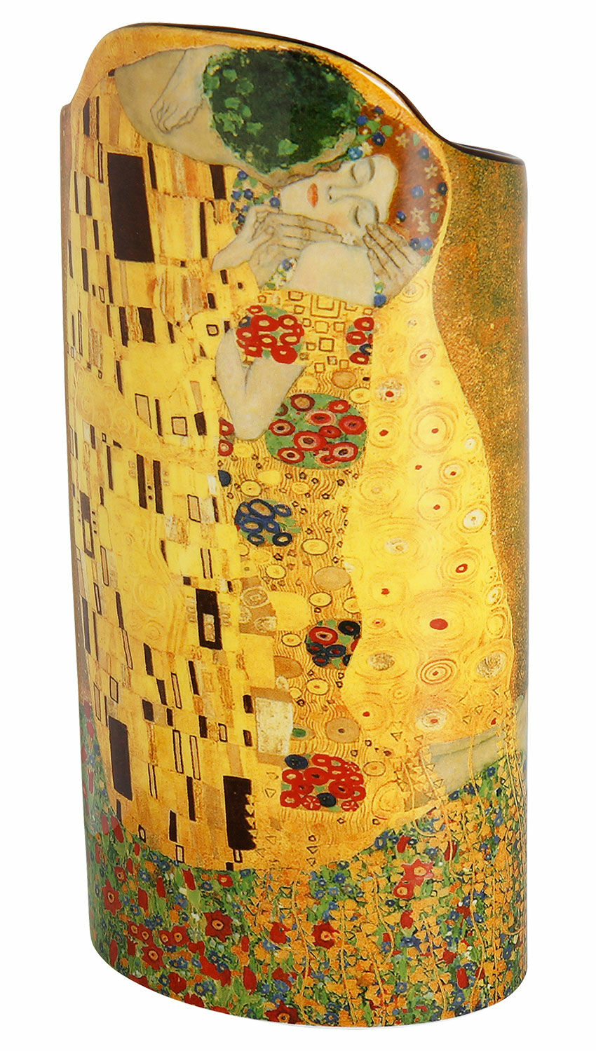 Porcelain vase "The Kiss" by Gustav Klimt