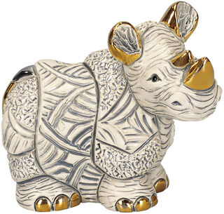 Ceramic figurine "White Rhinoceros"