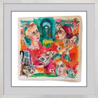 Billede "Colourful Twilight" (2025) (Original / unika), indrammet af Marina Krasnitskaya