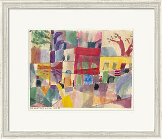 Picture "Red and Yellow Houses in Tunis" (1914), framed