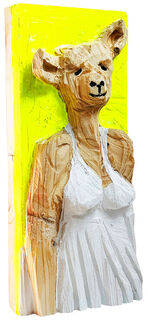 Wandrelief "Marilyn Lämmle" (2026) (Original / Unikat), Holz von Jörg Herz
