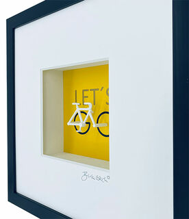 3D Picture "Let's Go Cycling" (2020), framed by Ralf Birkelbach