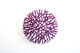 Väggobjekt "Maze Purple Chrome Round" (2024) (Unikt föremål) av Christine Liebich
