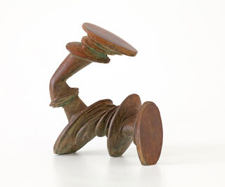Socha "Hraniční signály IV" (2006), bronz od Alejandra Ruddoff