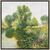 Tableau "Le jardin de Giverny", version encadrée argentée