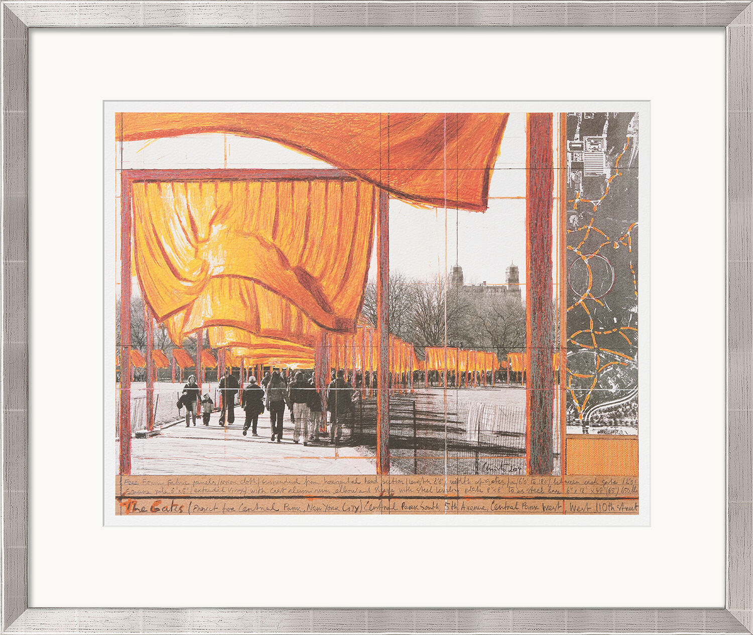 Picture "The Gates XXVI", framed by Christo