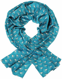 Art Déco silk scarf "Palm"