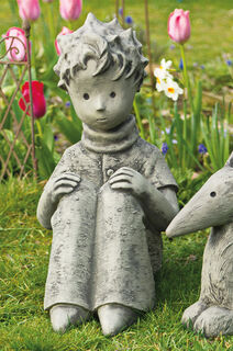 Scultura da giardino "Il Piccolo Principe", in pietra artificiale