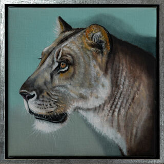 Picture "Series Animal Portrait I Lioness" (2022) (Unique piece)