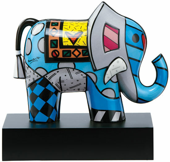 Porcelain sculpture "Great India II" by Romero Britto