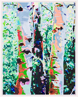 Picture "Birches I 04.23" (2023) (Unique piece) by Ulrike Bultmann