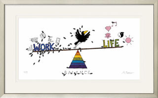 Picture "Work Life Balance", framed