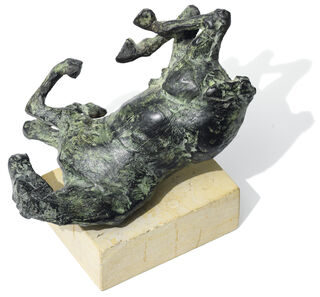 Skulptur "Sich wälzendes Pferd" (1997), Bronze