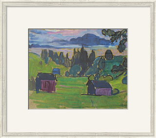 Picture "View of the Murnauer Moos" (1908), framed