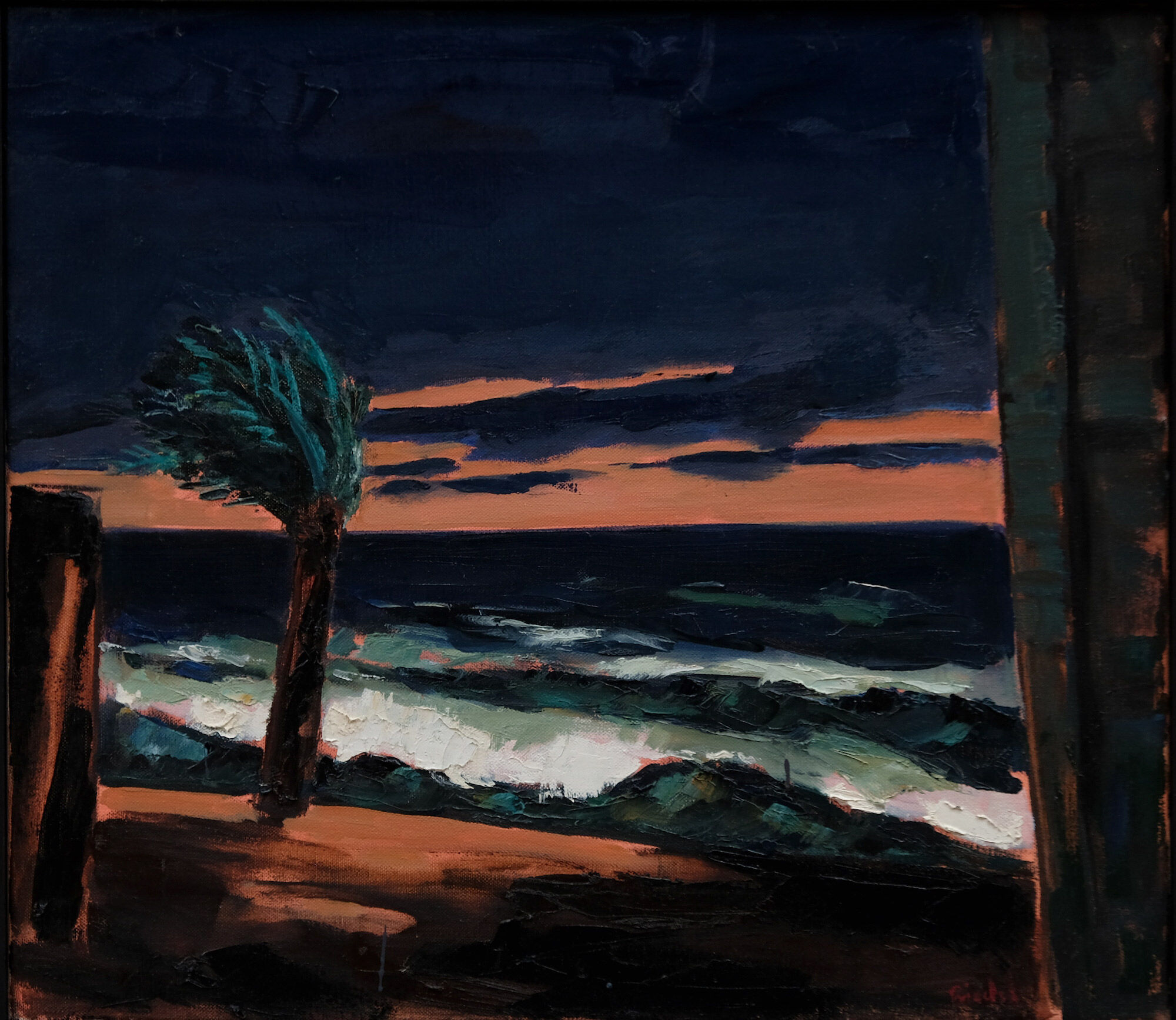 Picture "The Evening - Ligurian Coast" (2002) (Unique piece) by Lutz Friedel